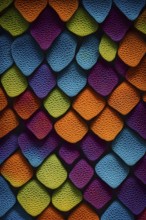 Nano material inspired by gecko feet with intricate patterns and vibrant colors representing