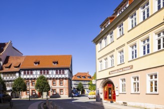 Historic Old Town Jüdengasse, Bad Langensalza, Thuringia, Germany, Europe