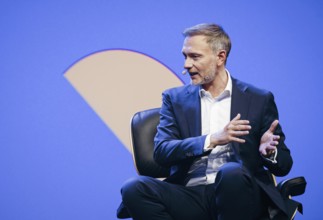 Christian Lindner (FDP), Federal Minister of Finance, photographed at the OMR Festival (Online