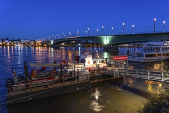 The Kennedy Bridge, the middle of Bonn's 3 Rhine bridges, connects the centre of Bonn and the Beuel