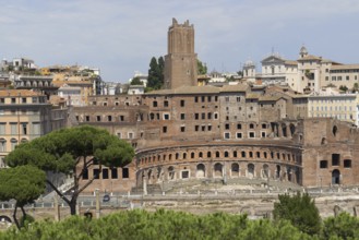 View from Monumento Vittorio Emanuele II, Piazza Venezia, Rome, Italy, Europe