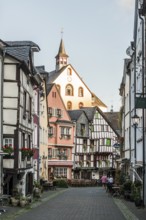 Medieval half-timbered houses, Bernkastel-Kues, Moselle, Rhineland-Palatinate, Germany, Europe