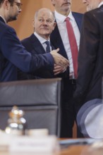 Olaf Scholz (SPD), Federal Chancellor, in the Cabinet, Cabinet meeting, Berlin, 6 November 2024