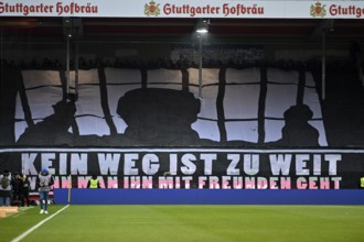 Choreo, choreography, fan campaign KEIN WEG IST ZU WEIT 18 Jahre Schwaben Kompanie, VfB Stuttgart,