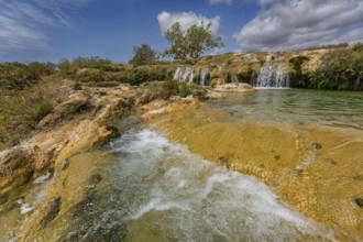 Waterfalls in Oman near Salalah, Wadi Darbat, Salalah, Dhofar Governorate, Oman, Asia