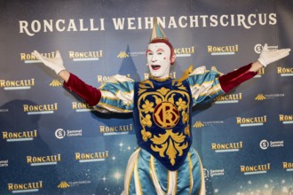 Clown Gensi at the premiere of the 20th Original Roncalli Christmas Circus in Berlin's Tempodrom on