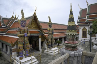 Wat Phra Kaew, Temple of the Emerald Buddha, Bangkok, Thailand, Asia