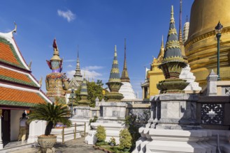 Wat Phra Kaeo, Temple of the Emerald Buddha. Bangkok, Thailand, Asia