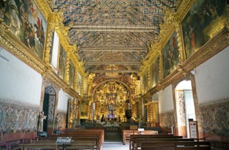 Saint Peter the Apostle Church, interior view, Andahuaylillas, Cusco region, Quispicanchi province,