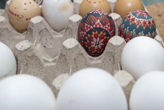 Sorbian Easter eggs, decorated Easter eggs, Sorbian eggs, Germany, Europe