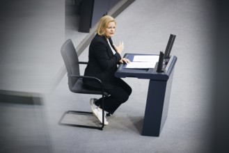 Nancy Faeser (SPD), Federal Minister of the Interior and Home Affairs, recorded during a speech on