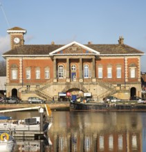 Historic Custom House building, Ipswich Wet Dock waterside redevelopment, Ipswich, Suffolk,