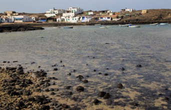 Small fishing village of Majanicho on the north coast, Fuerteventura, Canary Islands, Spain, Europe