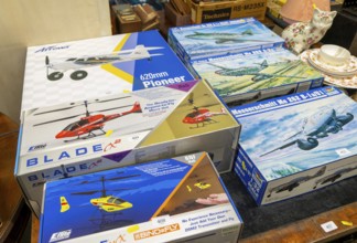 Boxed model kit aeroplanes and helicopters