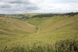 11IDM1268 Devil's Dyke chalk dry valley, near Brighton, Sussex, England, United Kingdom, Europe