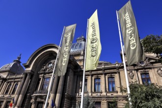 In the centre, office building, bank building, historical building of the CEC Bank, Saving Bank