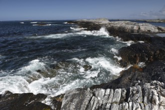 Archipelago landscape in Norway on the Atlantic