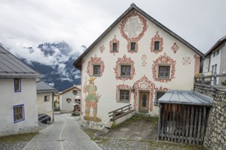 Tschlin is a village in the Swiss Lower Engadine, Graubünden, Switzerland, Europe