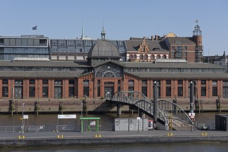 Ferry terminal, Fischmarkt, Altona, Hamburg, Germany, Europe