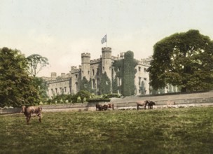 Scone Palace, a Scottish castle near the city of Perth, Scotland, around 1890, Historical,