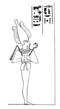 Osiris, the Egyptian god of the afterlife, god of the dead, rebirth and the Nile, historical,