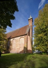 Church, former monastery Ribnitz, Klarissenkloster, amber town Ribnitz-Damgarten, peninsula