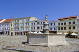 Houses on Masaryk Square, Old Town, Znojmo, Znojmo, Okres Znojmo, Kraj Jihomoravský, South Moravia,