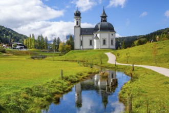 Seekirchl on the outskirts of the village, Seefeld in Tyrol, Seefeld Plateau, Tyrol, Austria,