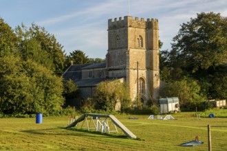 Village parish church of Saint Andrew, Ogbourne St Andrew, Wiltshire, England, UK