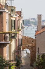 Picturesque view of a Venetian canal with historic buildings and Mediterranean atmosphere, Sestiere