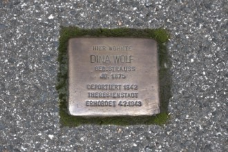 Stumbling stone, remembrance of Jewish fellow citizens who were persecuted, murdered and deported