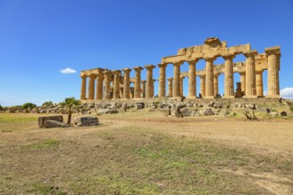 Temple of Hera or Temple E, Selinunte Archaeological Park, Selinunte, Trapani district, Sicily,