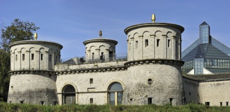 Ancient fortress Vauban, Fort Thüngen at Kirchberg, Luxembourg, Europe