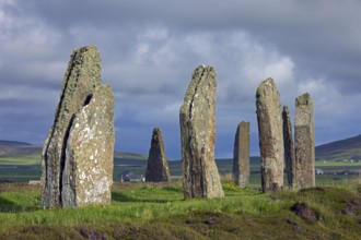 Ring of Brodgar, Brogar, Neolithic henge and stone circle of standing stones near Stromness on