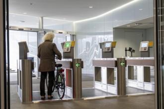 New bicycle car park at Amsterdam Central Station, IJboulevard, space for around 4000 bicycles,