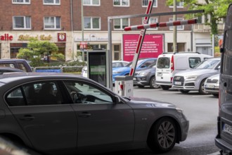 Husemannstraße car park in Gelsenkirchen, subject to charge, number plate recognition on entry, pay