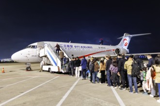 First Chinese designed and built aircraft COMAC ARJ21-700 of OTT Airlines with registration B-653S