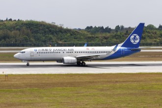 A Boeing 737-800 aircraft of Jiangxi Air with registration number B-5512 at Tianfu Airport (TFU) in