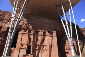 Lalibela, eastern group of rock-hewn churches, Pray Abba Lebanon, Abba Lebanon Church, House of