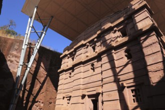 Lalibela, eastern group of rock-hewn churches, Bet Emmanuel, Emmanuel Church, Ethiopia, Africa