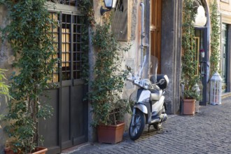 Beautiful Rome streets in historic city center near Vatican