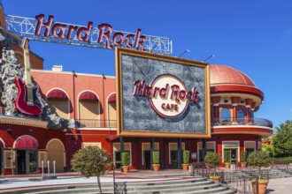 Entrance to the Hard Rock Café at Universal's City Walk in Universal Studios, Orlando, Florida,