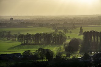 View from the Norddeutschland spoil tip in Neukirchen-Vluyn, a mining spoil tip, today a landscape