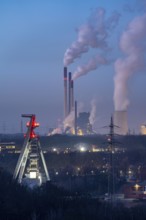 UNIPER coal-fired power plant Gelsenkirchen-Scholven, power plant units and cooling towers,