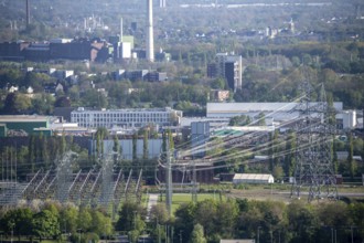 Amprion substation on Cranger Straße in Herten, Emscherbruch station, North Rhine-Westphalia,