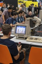 Gamescom, the world's largest trade fair for video and computer games, retro games, in Cologne,