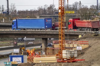 Duisburg-Kaiserberg motorway junction, complete reconstruction and new construction of the A3 and