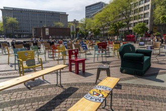 Campaign 1, 000 empty chairs, with which restaurateurs, nationwide, want to draw attention to the