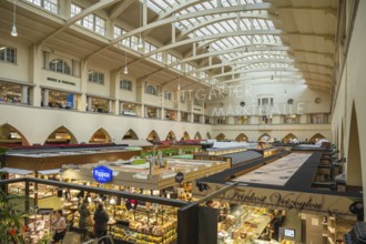 Built in 1912 in Art Nouveau style and opened in 1914, the Stuttgart market hall is now a listed