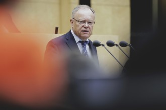 Stephan Weil, SPD, Minister President of Lower Saxony, recorded during a meeting of the Bundesrat